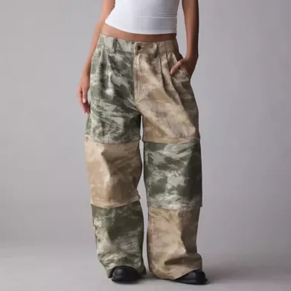Men’s FRIED RICE Blocked Camo Baggy Pant SZ XL NWT